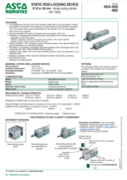 AVENTICS ROD-LOCKING DEVICE CATALOG 453-450 492 SERIES: STATIC ROD-LOCKING DEVICE 32 TO 100MM BORE